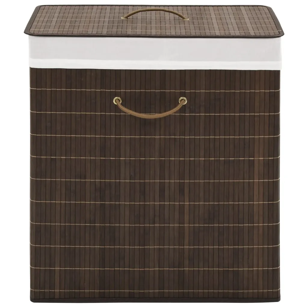 [Möbel] Bambus-Wäschekorb|Wäschetonnen|Wäschetruhe|Wäschesammler Rechteckig Dunkelbraun Wäschekörbe Wundervoll & hoher Qualität